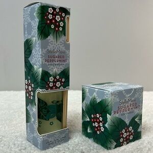 Pacifica Stella Mare Sugared Peppermint Soy Candle + Reed Diffuser Set